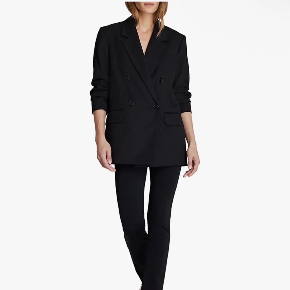 Club Monaco Double Breasted Blazer - Black Double-Breasted Blazer